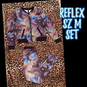 Sz M Reflex jacket and leggings set. Rare.